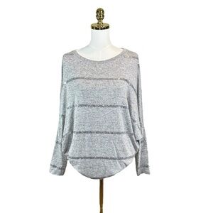 Woman’s 24/7 by Maurices lightweight knit and sequin stripe top size L